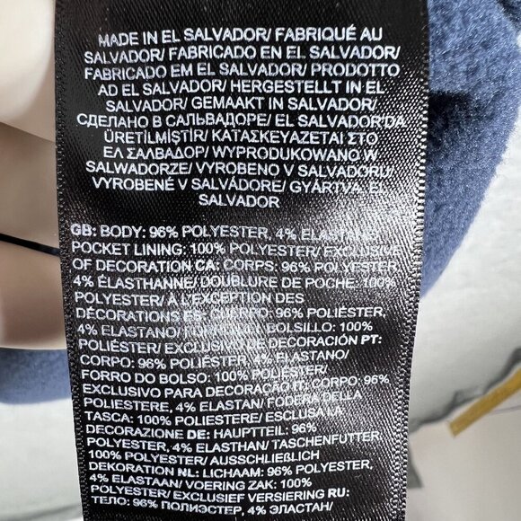 The North Face Womens 2X Full Zip Skyline Navy Athleisure Stretchy Jacket Sporty - Picture 15 of 16